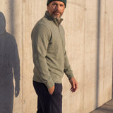 Essential Quarter Zip Green