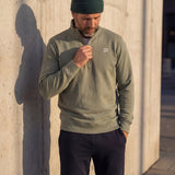 Essential Quarter Zip Green
